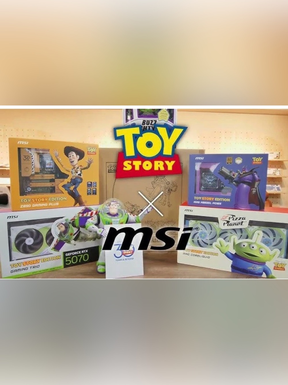 🏆 RARE MSI Toy Story Gaming PC #1/500 RTX 5070 32GB DDR5 + FREE MSI Combo